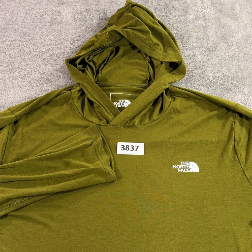 The North Face Hoodie Mens XXL Olive Green FlashDry-XD NF0A86R8 Long Sleeve
